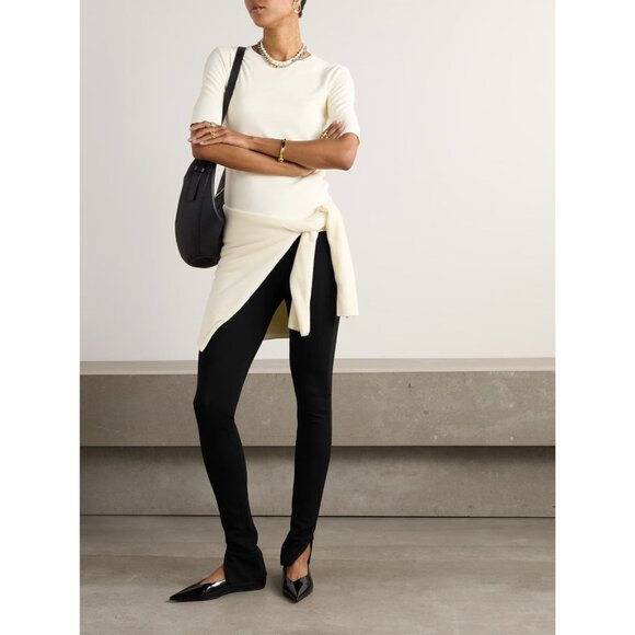 Toteme Zip Leggings in Black Small New Womens Skinny Pants - Picture 17 of 17